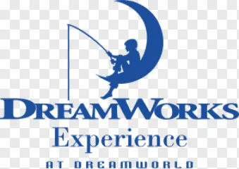 The DreamWorks Experience logo featuring a fishing boy on a transparent background.
