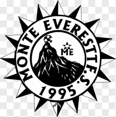 Monte Everest Futsal emblem displayed on a transparent background.