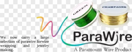 Parawire spools with colored wire shown on a transparent background.