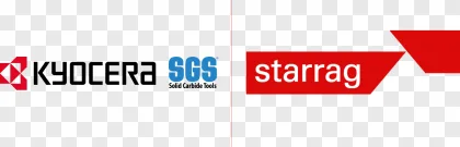 Starrag and SGS corporate brand logo displayed on a transparent background.