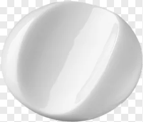A glossy white ceramic bowl on a black background with a transparent background.