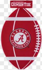 Alabama Crimson Tide football logo on a transparent background.