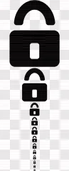 Black and white horizontal striped pattern on a transparent background.