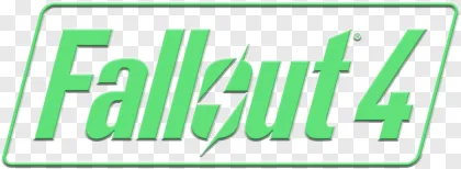 The Fallout 4 video game logo in green on a transparent background.