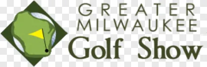 Greater Milwaukee Golf Show logo design on a transparent background.