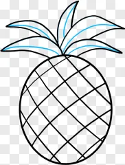 A neon blue palm tree silhouette on a transparent background.