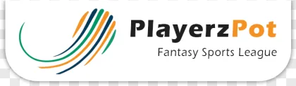 PlayerzPot Fantasy Sports League logo on a transparent background.