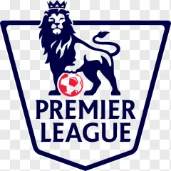 Premier League crest logo featuring a lion and football on a transparent background.