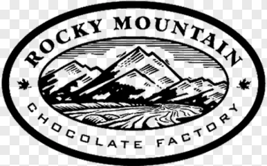Rocky Mountain Chocolate Factory logo emblem shown on a transparent background.