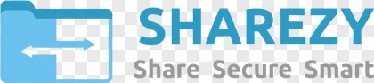 Sharezy secure file sharing logo on a transparent background.