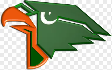 A 3D green and orange parrot head logo on a transparent background.
