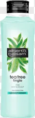 Alberto Balsam tea tree tingle conditioner bottle on a transparent background.