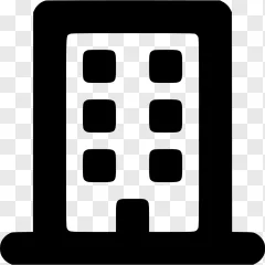 A black smartphone interface icon on a transparent background.