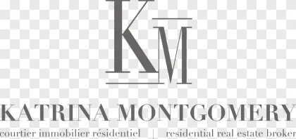 Katrina Montgomery residential real estate broker logo on a transparent background.
