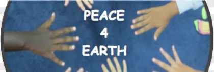 Peace for earth hands together on a transparent background.