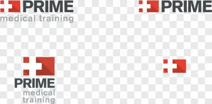 Prime Medical Training logo with a red cross icon on a transparent background.