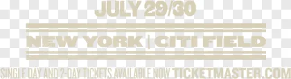 New York Citi Field event poster design on a transparent background.