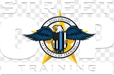 Street Cop Training police logo emblem on a transparent background.