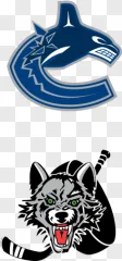 Vancouver Canucks and Minnesota Timberwolves logos displayed on a transparent background.